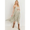 Hello Miz Women's Floral V Neck Sleeveless Spaghetti Strap Maternity Midi Dress - 4 of 4