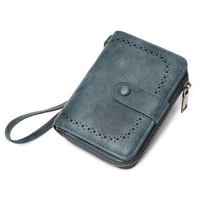 BEAFUP Women's Wallet ,RFID Blocking Soft Leather Bifold Wallet- Compact Card Holder with ID Window, Durable Everyday Use & Travel for Ladies