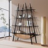 Bella Depot 70.87" Industrial 4-Tier Open Storage Shelf with Drawer, Wooden & Metal Display Storage - 2 of 4
