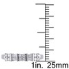 Everly Jewelry – 10K White Gold 1/4 TGW Round and Parallel Baguette Diamonds Fashion Ring - 2 of 4