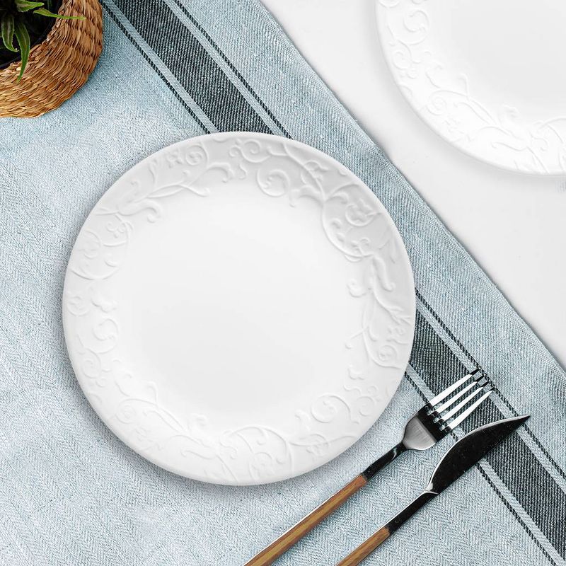 Corelle 8.5&#34; Embossed Bella Faenza Dinner/Lunch Plate, 3 of 7