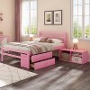 Twin/Full Size Platform Bed with Removable Storage Shelves and 2 Built-in Storage Drawers for Added Convenience-ModernLuxe - 2 of 4