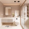 Rectangular Framed Tempered Glass Wall-Mounted Bathroom Vanity Mirror - 4 of 4