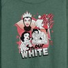 Women's - Disney Princess - Snow White Pop Lightweight French Terry Wide Neck Long Sleeve Shirt - 2 of 4