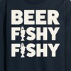 Men's - Instant Message - Beer Fishy Fishy Long Sleeve Graphic T-Shirt - 2 of 4