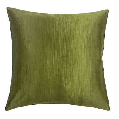 18"x18" Classic Olive Square Throw Pillow Dark Green - The Pillow Collection