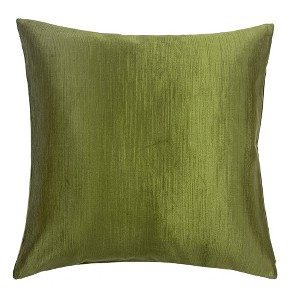 18"x18" Classic Olive Square Throw Pillow Dark Green - The Pillow Collection - 1 of 4