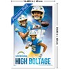 Trends International NFL Los Angeles Chargers - Ladd McConkey 25 Framed Wall Poster Prints - 3 of 4