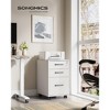 SONGMICS Office File Cabinet with Lock, Pre-Assembled Except Wheels and Handles, for A4 - 2 of 4