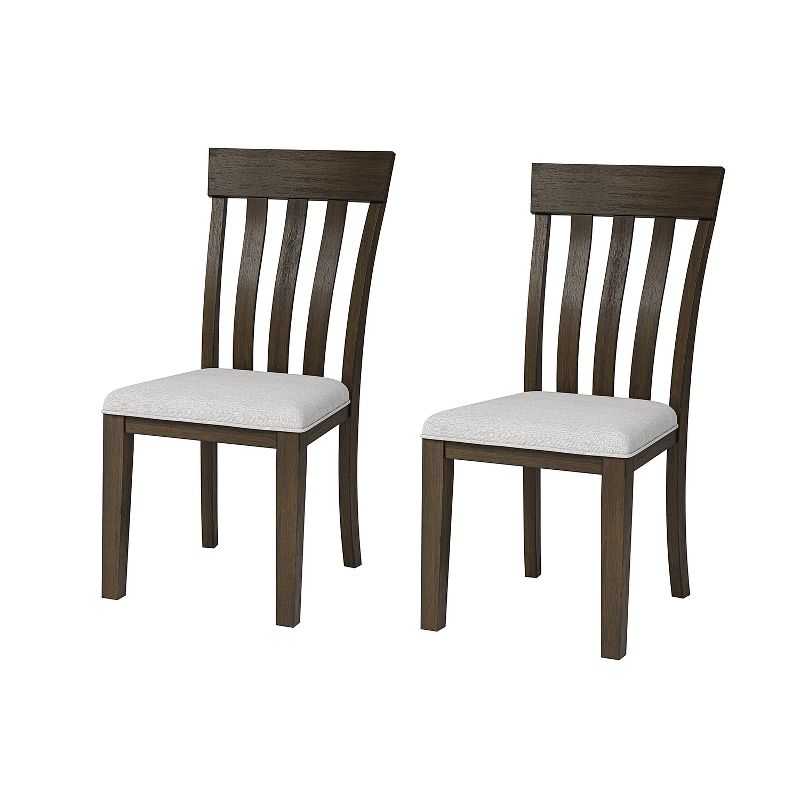 Cecilia Transitional Style Solid Wood Dining Chair Set | ARTFUL LIVING DESIGN-BROWN, 1 of 9