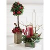 Sullivans Artificial 22", 25" & 30"Boxwood Topiary Tree - Set of 3 - 3 of 3