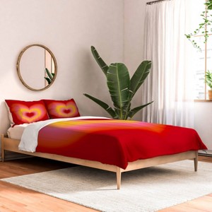 Deny Designs Ana Rut Bre Fine Art Valentine Red Comforter and Sham Set - 1 of 4