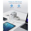 Itopfox Universal Travel Adapter with 3 USB-C & 2 USB-A Ports, Worldwide Plug Adaptor for Europe UK EU AUS, Type C/G/A/I, 5.6A 28W - 3 of 4