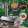 Pizza Oven Portable 12" Outdoor Wood Fired Pizza Oven with Built-in Thermometer Stainless Steel Pizza Stove for Outside, Black Automatic Hexagon - 2 of 4