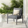 BEAFUP Aluminum Lounge Chair with Sleek Rope Accents and Comfortable Cushions, Perfect for Modern Outdoor and Indoor Spaces - 2 of 4