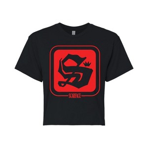 Women's - Scarface - Logo Symbol Cropped Graphic T-Shirt - 1 of 4