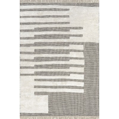 Nuloom Hyperion Tasseled Cotton and Wool Area Rug