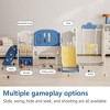 Whisen Toddler Slide & Kids Slide for Toddlers Age 1-4, with Basketball Hoop and Extra long aisle, Strong Swing - 2 of 4