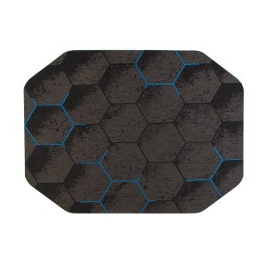 Anji Mountain Anji Mountain 36"x48" Kaleidoscope Gaming Rug'D Chair Floor Mat Blue: Durable, Skid-Resistant, Indoor Use - 1 of 4