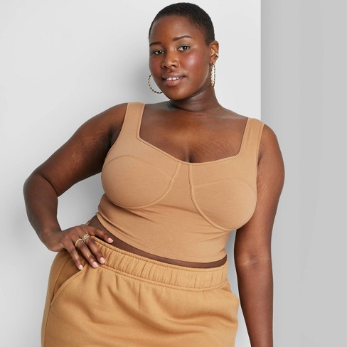 Women's Bustier Tank Top - Wild Fable™ Light Brown 2x : Target