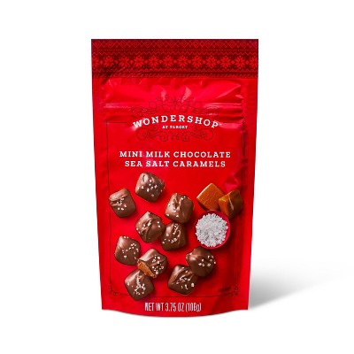 Holiday Milk Chocolate Sea Salt Caramel Bites - 3.75oz - Wondershop™