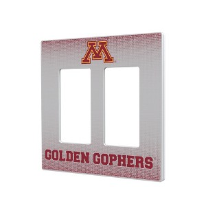 NCAA Big Ten Universities Linen Hidden-Screw Light Switch Plate for Double Rocker - 1 of 4