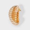 SUGARFIX by BaubleBar Gold and Crystal Oval Statement Stud Earrings - Gold - image 2 of 2