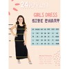 24seven Comfort Apparel Girls Side Slit Maxi Dress - 4 of 4