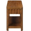 PAGED 25 Inch Side Table Modern Wooden End Table with Storage Shelf and Legs for Living Room, Bedroom - 4 of 4