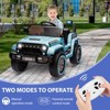 12V Kids Ride-On Truck Car with Remote Control, Spring Suspension, LED Lights, Music & MP3 Player - 3 of 4