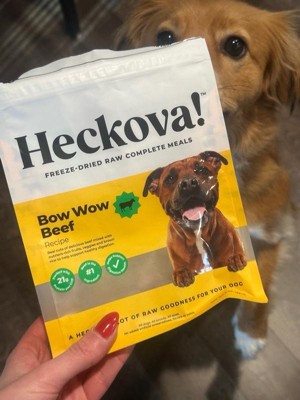 Heckova Freeze dried Raw Bow Wow Beef Flavor Recipe Dry Dog Food