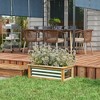Outsunny Raised Garden Bed, Wood Reinforced Metal Planter Box for Growing Flowers, Herbs and Vegetables - 3 of 4
