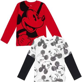 Disney Mickey Mouse 2 Pack T-Shirts Toddler to Big Kid