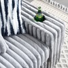 Vynxaria Loveseat with Ottoman and 4 Toss Pillows Built-in Cupholder, Wireless Charging/2 USB Ports, Bluetooth Speaker - 4 of 4