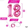 KatchOn, Hot Pink 18 Balloon Numbers - 40 Inch | Pink 18th Birthday Decorations for Girls - 4 of 4