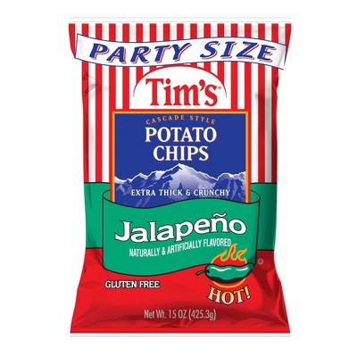 Tim's Jalapeno Cascade Style Potato Chips - 13oz