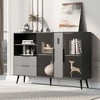 Bella Depot 55.1''W Two-door Storage Cabinet with Two Drawers - 3 of 4