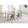 Kumasinova Modern Dining Chairs with Thickened Fabric Back&Cushion,Set of 2,Accent Armless Chairs with Metal Legs for Kitchen&Dining Room - 2 of 4