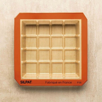 Silpat #1 Non-Stick Mold, Handcrafted in France Since 1965, Trusted by Chefs, Certified Food Safe (Square Tablette)