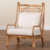 bali & pari Helina Rattan Accent Chair Light Honey - 4 of 4