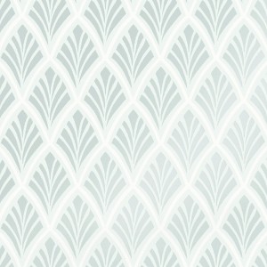 Laura Ashley Florin Duck Egg Wallpaper - 1 of 4