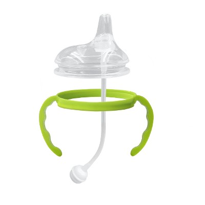 ANPEI Transitional Nipple Kit for Comotomo Bottles, Soft Sippy 6m+, Green