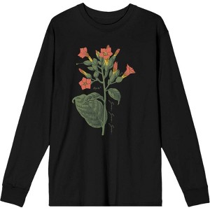 Grow Positive Cigar Plant Adult Crew Neck Long Sleeve Tee - 1 of 2