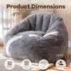 TiramisuBest Bean Bag Chair with Armrest High Density Memory Foam Lazy Sofa Adult Living Room Bedroom Reading Lounger Pre Filled - 2 of 4