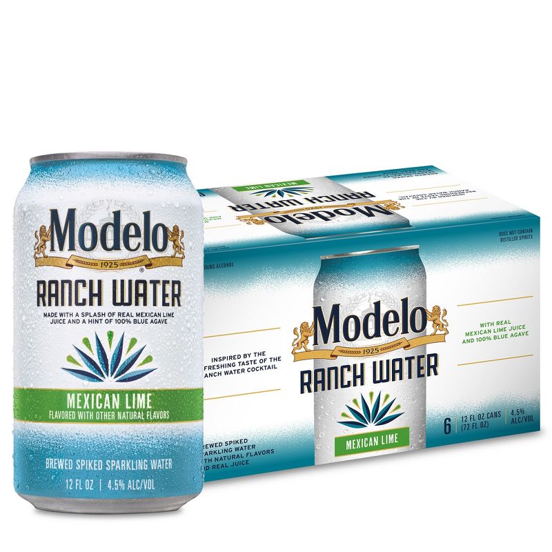 Modelo Ranch Water Spiked Sparkling Water - 6pk/12 fl oz Cans, 1 of 9