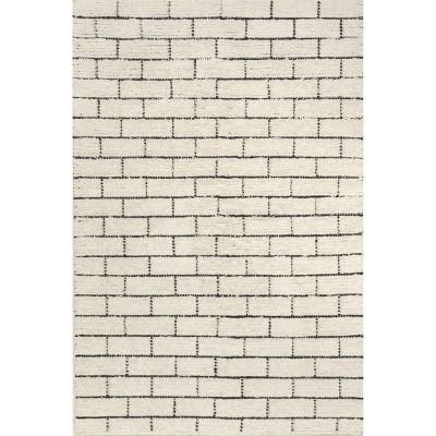 Nuloom Ariana Brick Pattern Wool Blend Indoor Area Rug