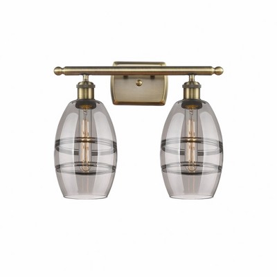 Vaz - 2 Light Bath Vanity In Industrial Style-9.13 Inches Tall and 15.88 Inches Wide