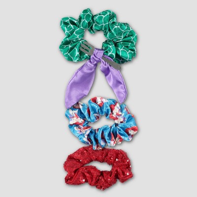 Girls' Disney Princess Ariel 3pc Scrunchie Set