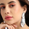 SOHI Women's Oblong Drop Earrings - 4 of 4