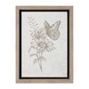 Framed Floral Insect Print (Set of 3) - 4 of 4